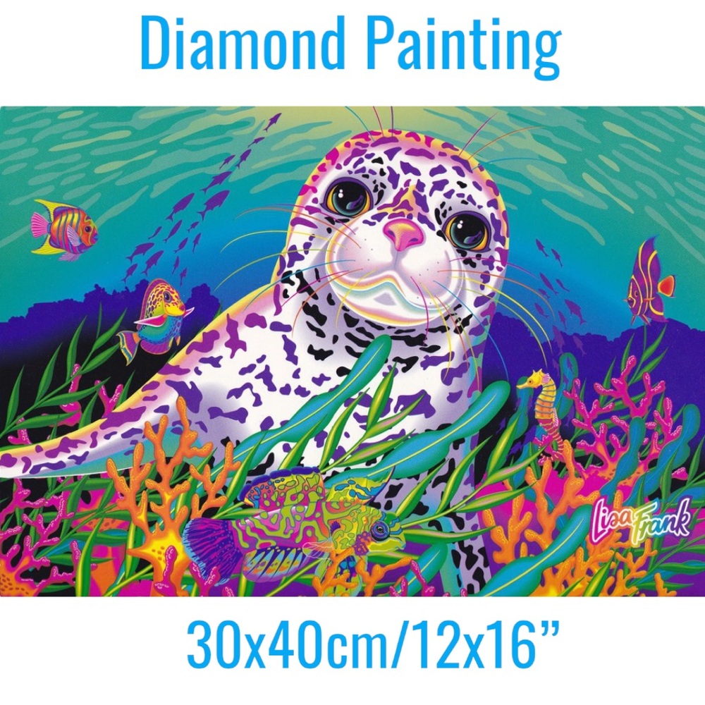 Lisa Frank Seal DIY 5D Full Round Drill Diamond Painting